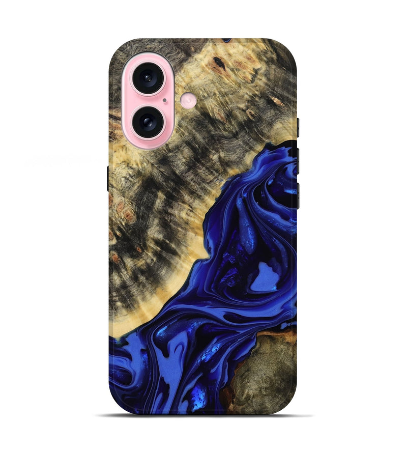 iPhone 17 Wood Live Edge Phone Case - Clarice (Purple, 814393)