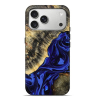 iPhone 17 Pro Max Wood Live Edge Phone Case - Clarice (Purple, 814393)