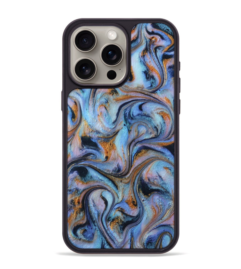 iPhone 15 Pro Max ResinArt Phone Case - Lavinia (Teal & Gold, 814499)