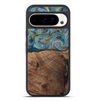 Pixel 10 Pro XL Wood Phone Case - Altha (Teal & Gold, 814501)