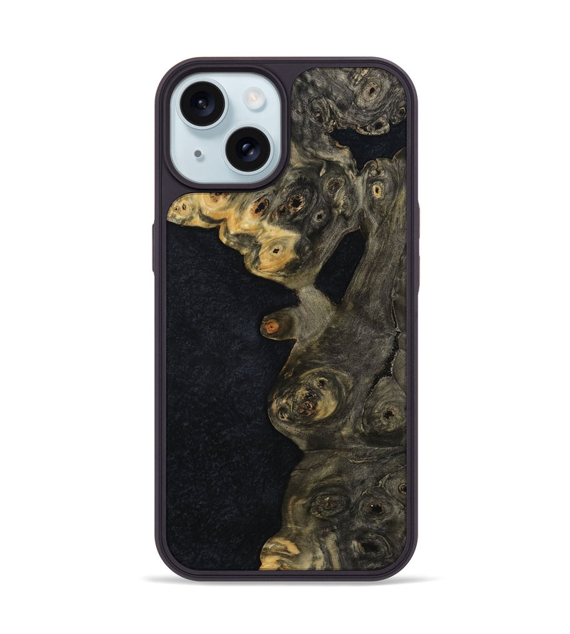 iPhone 15 Wood Phone Case - Kylen (Wood Burl, 814510)
