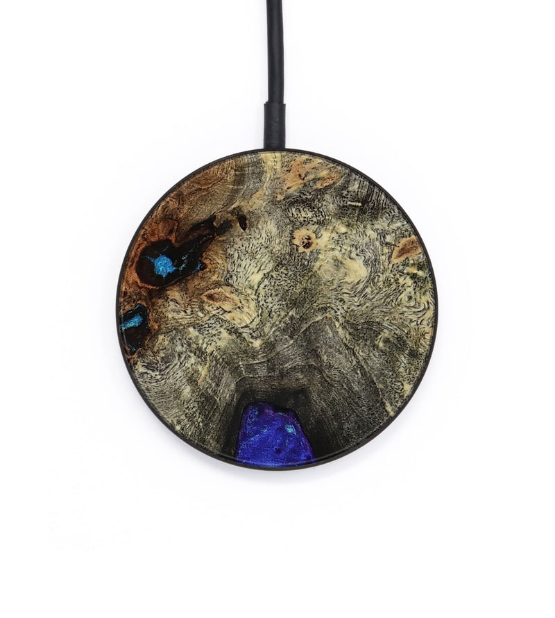 Circle Wood Wireless Charger - Kianna (Blue, 814515)