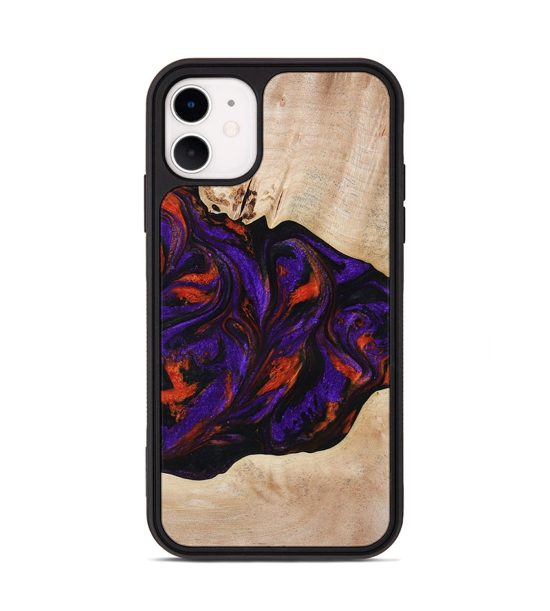 iPhone 11 Wood Phone Case - Elora (Purple, 814518)
