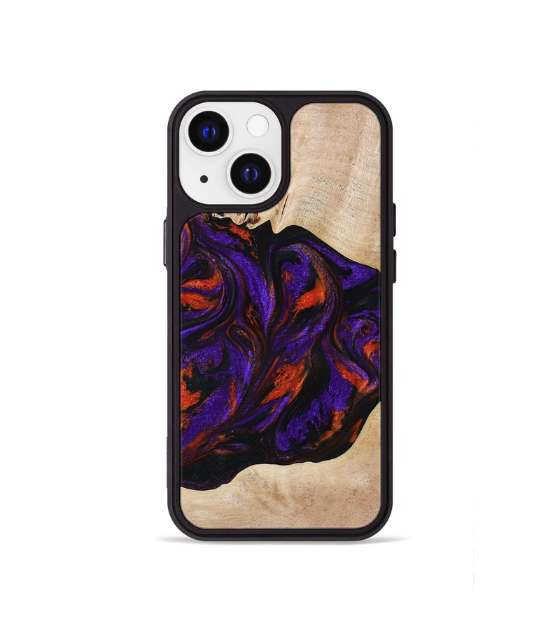 iPhone 13 mini Wood Phone Case - Elora (Purple, 814518)