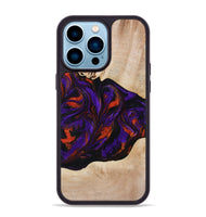 iPhone 14 Pro Max Wood Phone Case - Elora (Purple, 814518)
