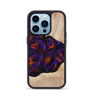 iPhone 14 Pro Wood Phone Case - Elora (Purple, 814518)