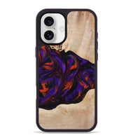 iPhone 16 Plus Wood Phone Case - Elora (Purple, 814518)