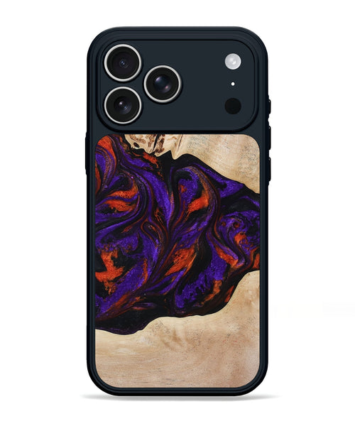 iPhone 17 Pro Max Wood Phone Case - Elora (Purple, 814518)