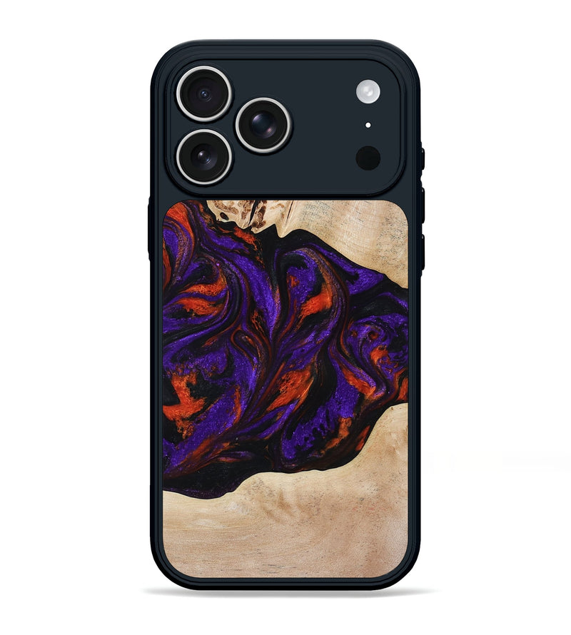 iPhone 17 Pro Max Wood Phone Case - Elora (Purple, 814518)