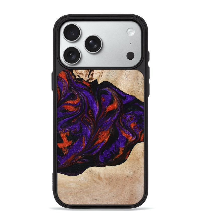 iPhone 18 Pro Max Wood Phone Case - Elora (Purple, 814518)
