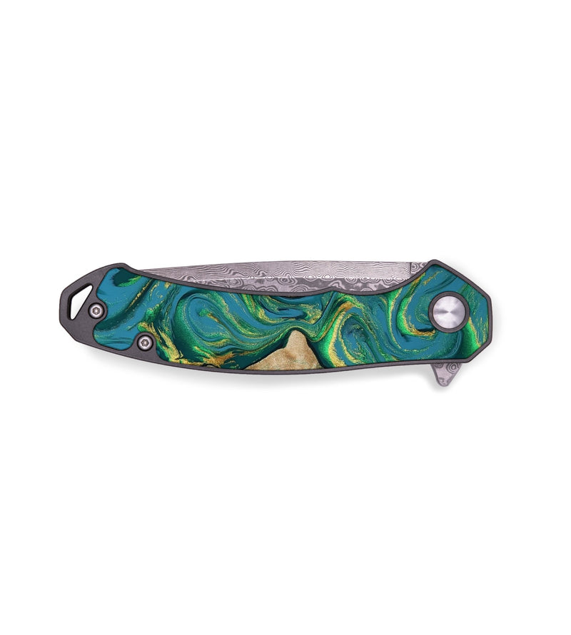EDC Wood Pocket Knife - Henrik (Green, 814520)