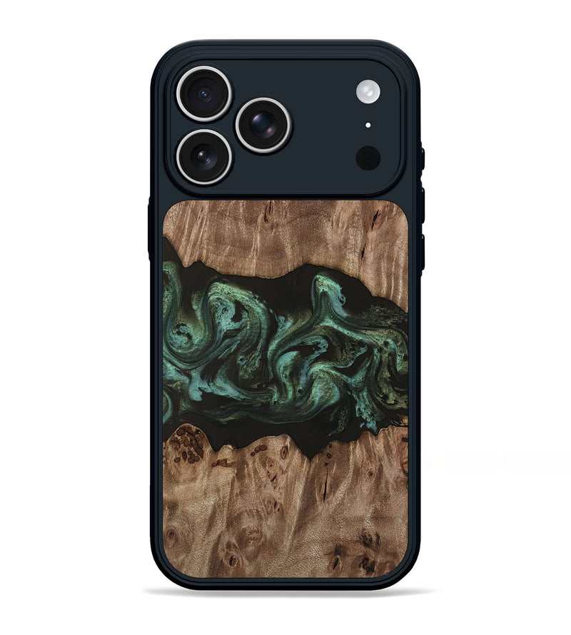 iPhone 17 Pro Max Wood Phone Case - Francis (Green, 814521)