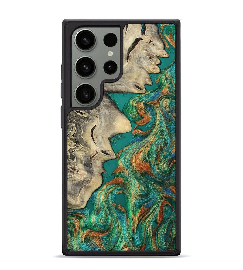 Galaxy S24 Ultra Wood Phone Case - Farrah (Green, 814524)