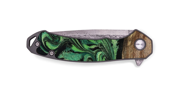 EDC Wood Pocket Knife - Adaline (Green, 814525)