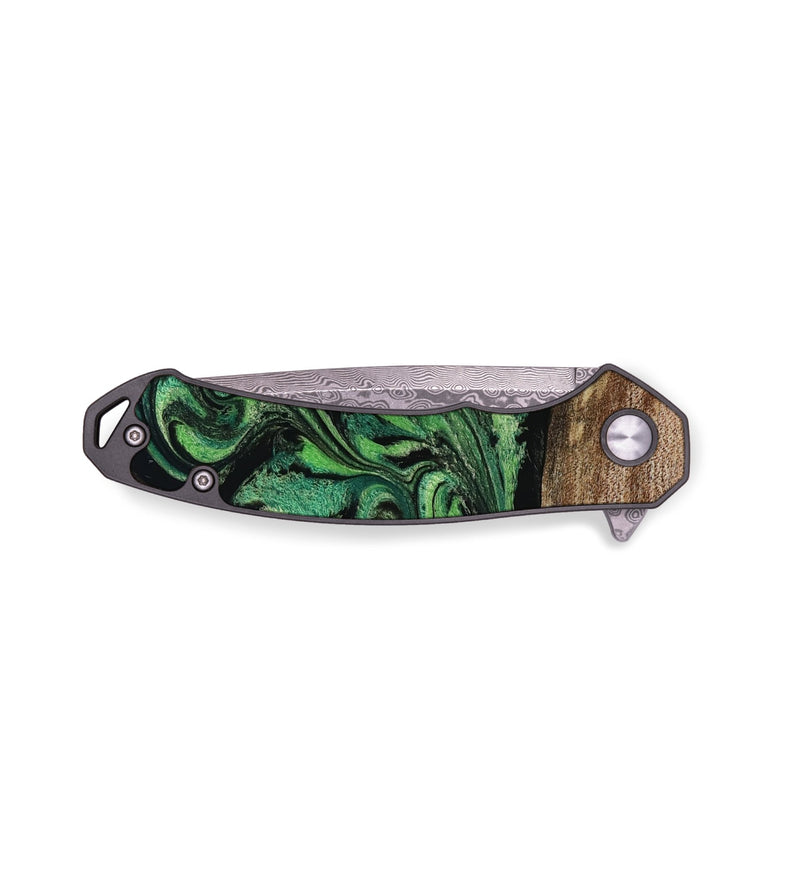 EDC Wood Pocket Knife - Adaline (Green, 814525)