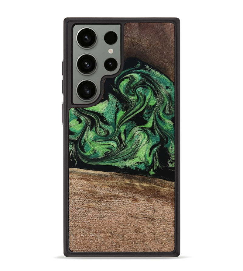 Galaxy S23 Ultra Wood Phone Case - Adaline (Green, 814525)