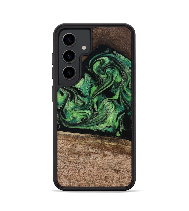 Galaxy S24 Wood Phone Case - Adaline (Green, 814525)