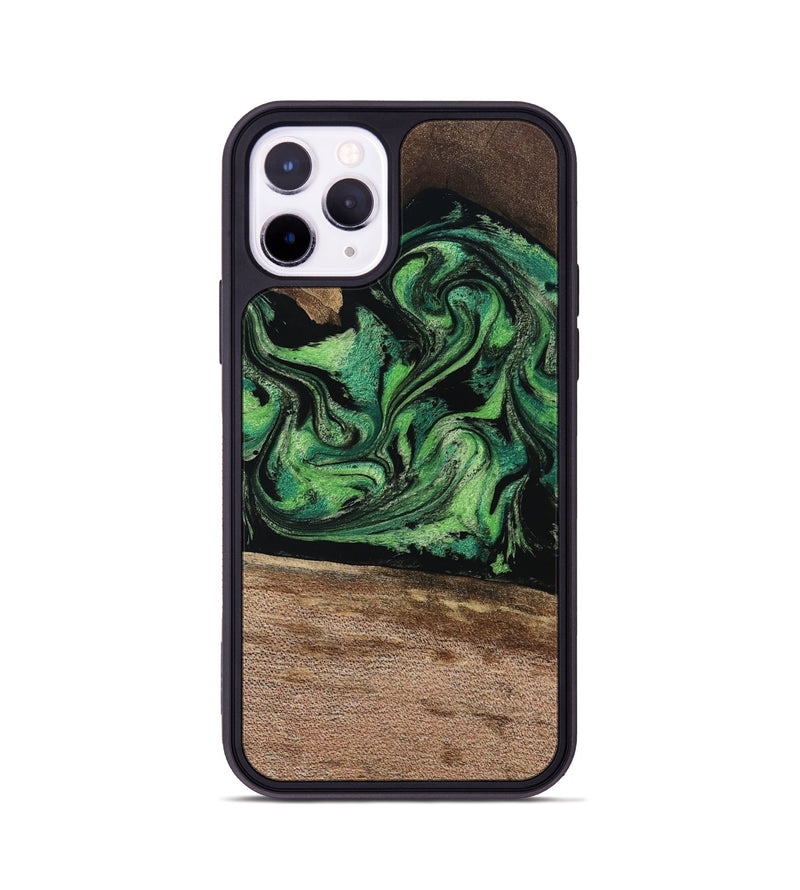 iPhone 11 Pro Wood Phone Case - Adaline (Green, 814525)