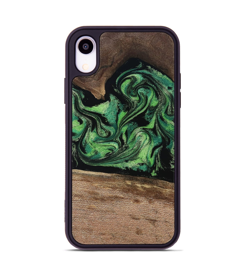iPhone Xr Wood Phone Case - Adaline (Green, 814525)