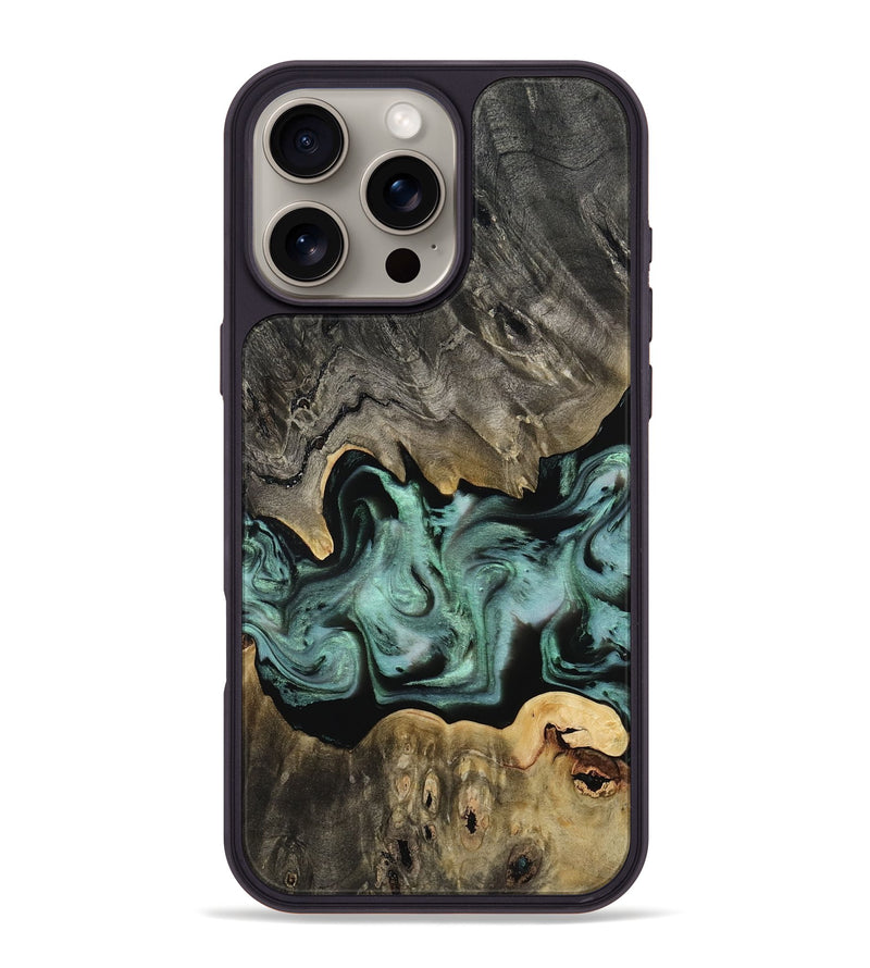 iPhone 16 Pro Max Wood Phone Case - Buddy (Green, 814528)
