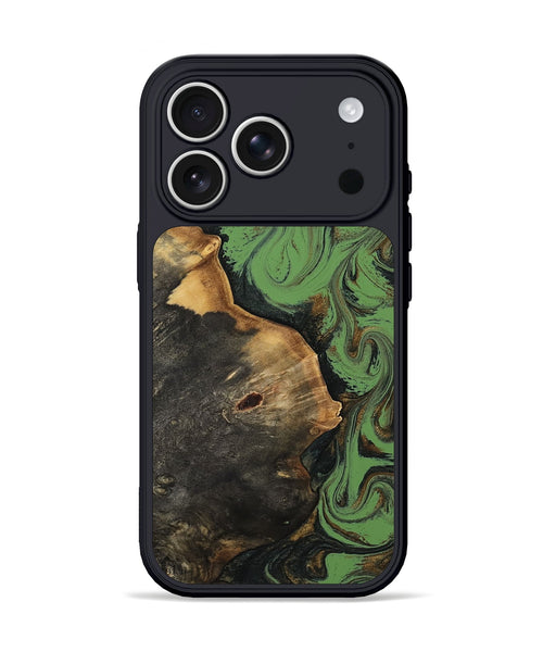 iPhone 17 Pro Wood Phone Case - Asia (Green, 814547)