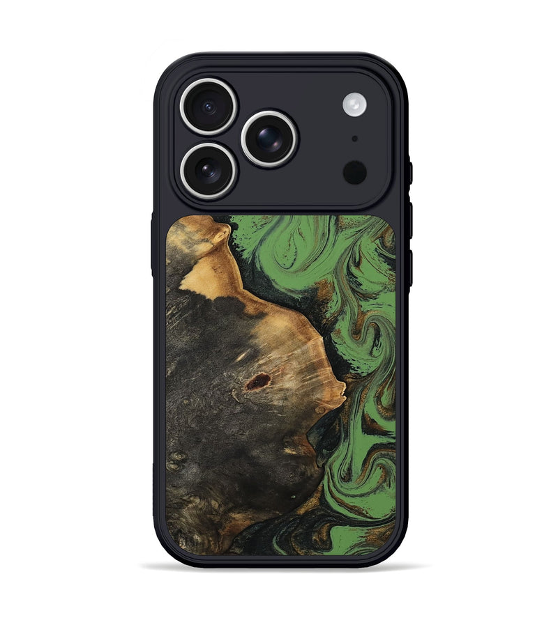 iPhone 17 Pro Wood Phone Case - Asia (Green, 814547)