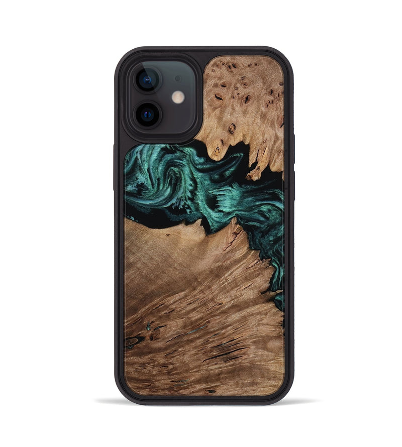 iPhone 12 Wood Phone Case - Mylee (Green, 814548)