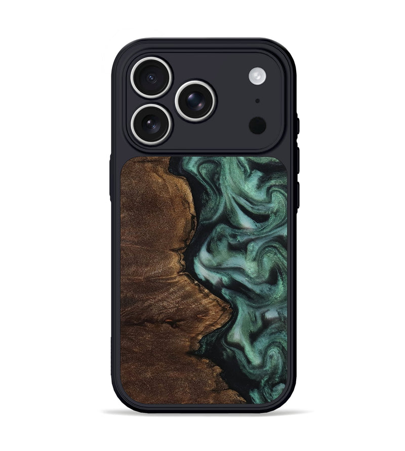iPhone 17 Pro Wood Phone Case - Rowan (Green, 814551)