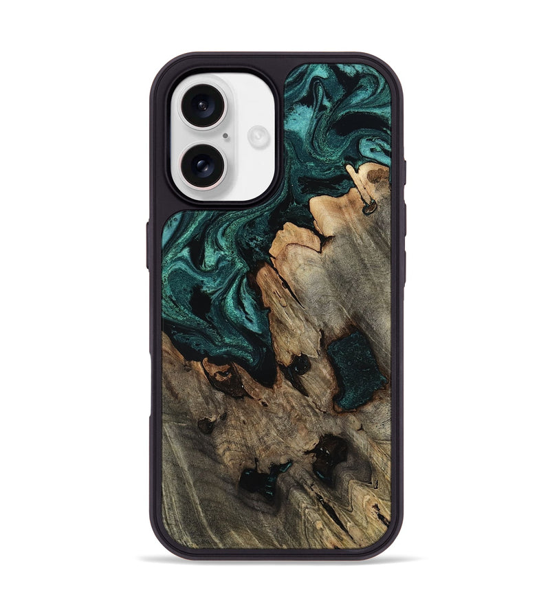 iPhone 17 Wood Phone Case - Danita (Green, 814555)