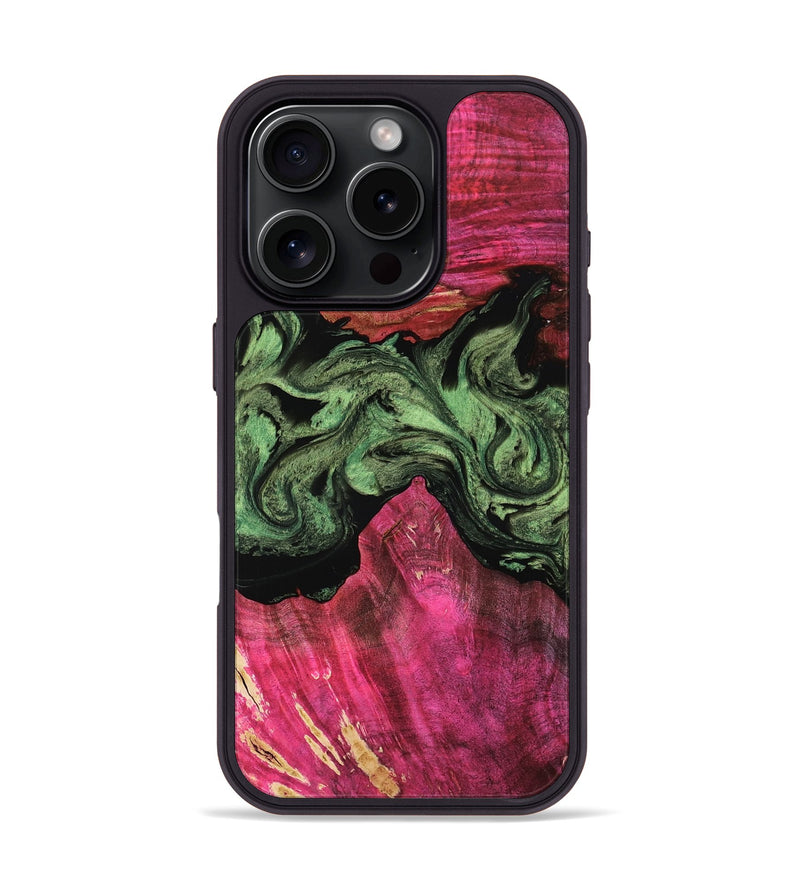 iPhone 16 Pro Wood Phone Case - Ami (Green, 814556)
