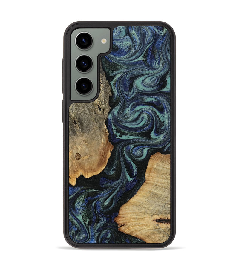 Galaxy S23 Plus Wood Phone Case - Christy (Blue, 814557)