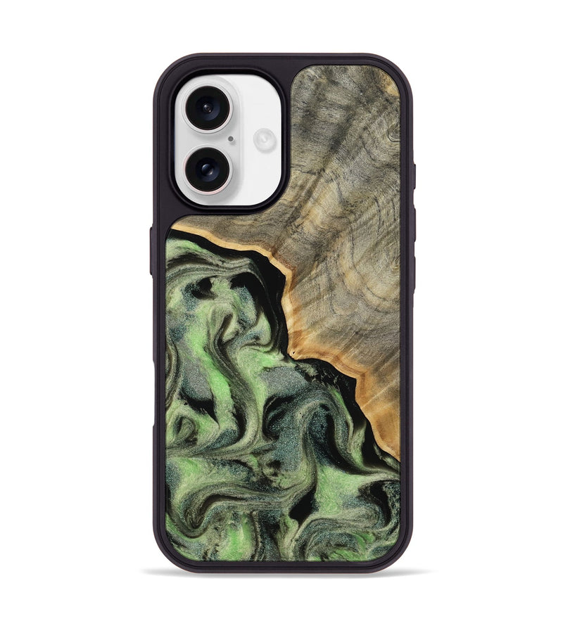 iPhone 17 Wood Phone Case - Ernest (Green, 814558)