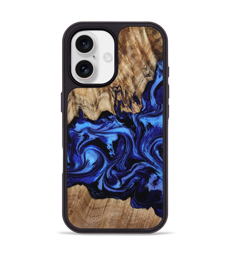 iPhone 17 Wood Phone Case - Rhett (Blue, 814576)