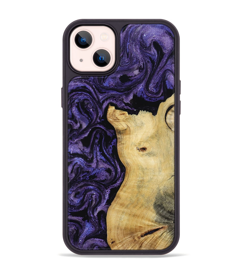 iPhone 14 Plus Wood Phone Case - Kamila (Purple, 814592)
