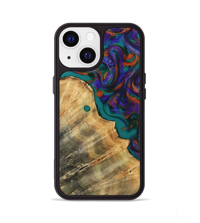 iPhone 13 Wood Phone Case - Steven (Purple, 814594)