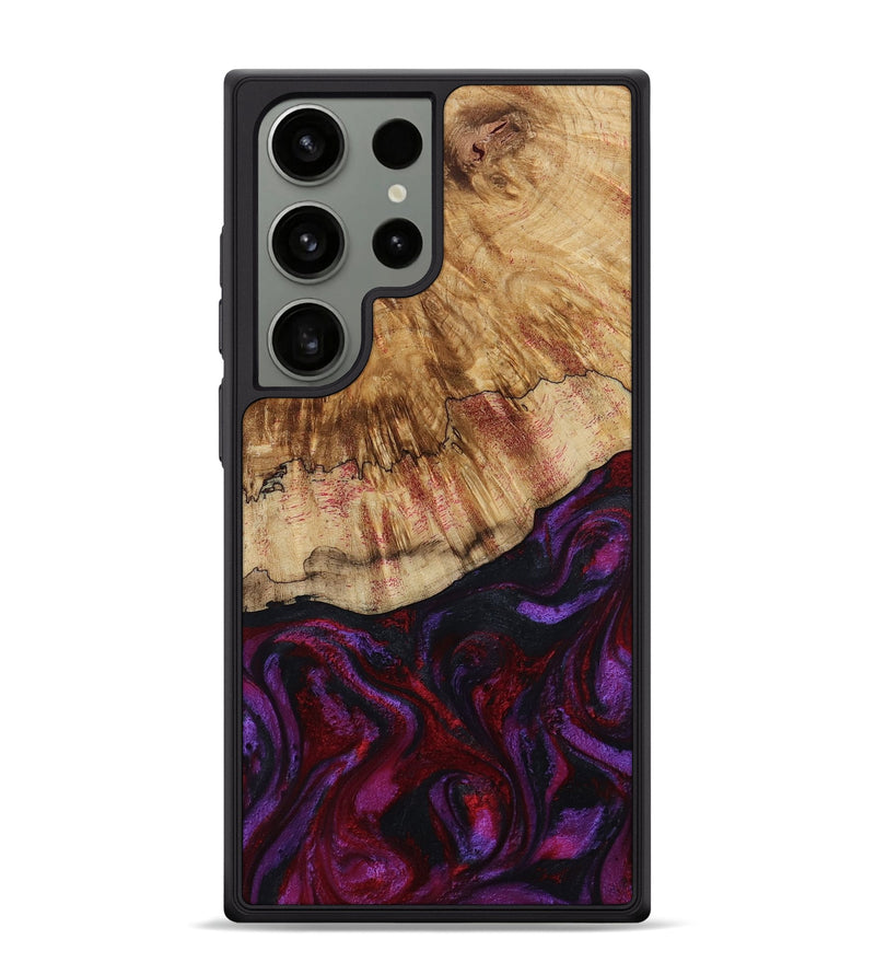 Galaxy S24 Ultra Wood Phone Case - Elenora (Red, 814598)
