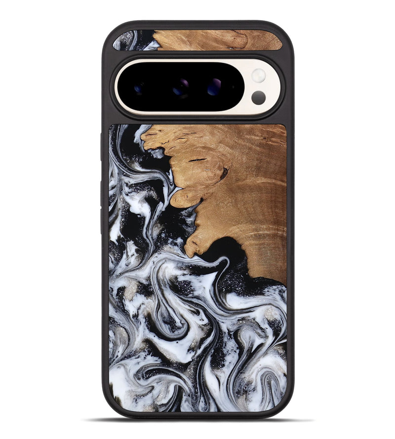 Pixel 10 Pro XL Wood Phone Case - Chantal (Black & White, 814608)