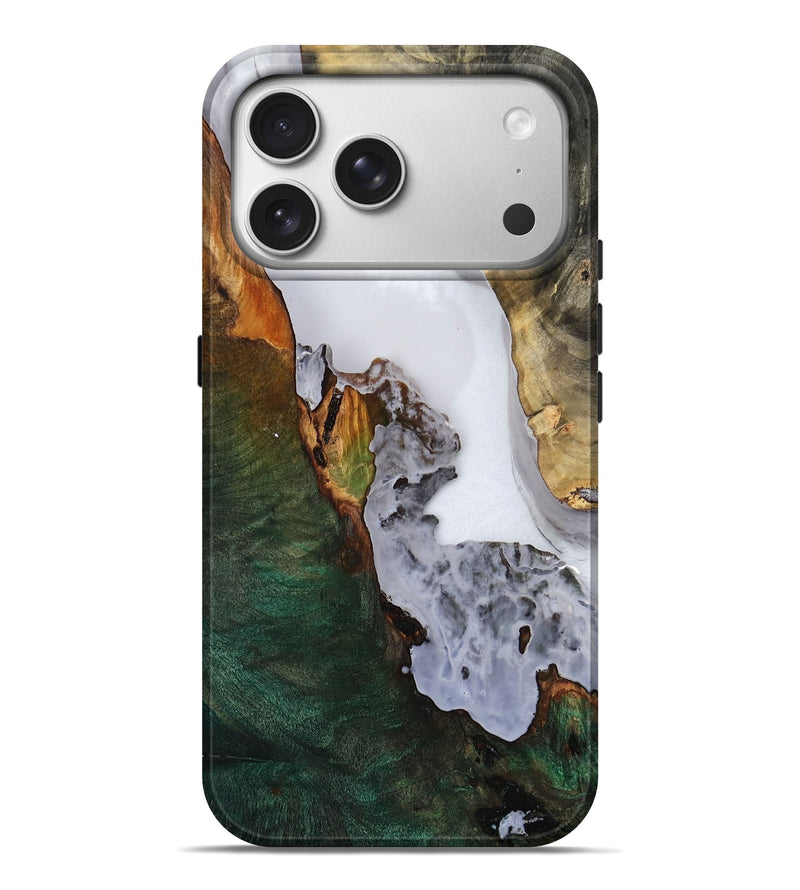 iPhone 17 Pro Max Wood Live Edge Phone Case - Gerhard (Clear, 814612)