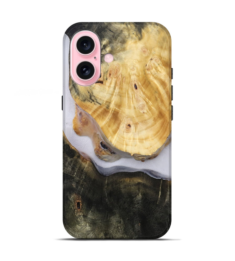 iPhone 17 Wood Live Edge Phone Case - Aidan (Clear, 814614)