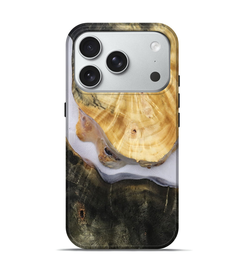 iPhone 18 Pro Wood Live Edge Phone Case - Aidan (Clear, 814614)