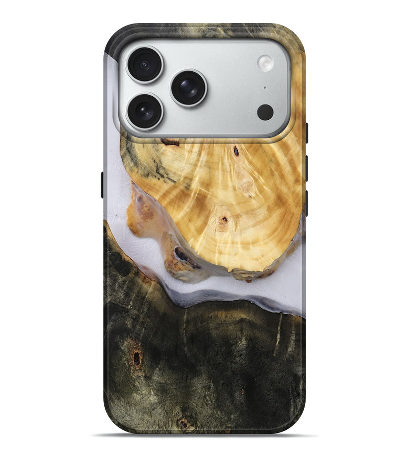 iPhone 18 Pro Max Wood Live Edge Phone Case - Aidan (Clear, 814614)