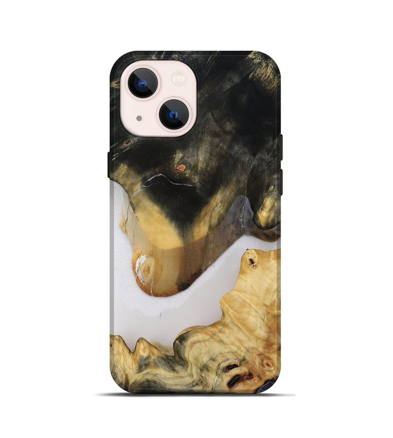 iPhone 13 mini Wood Live Edge Phone Case - Nayeli (Clear, 814616)