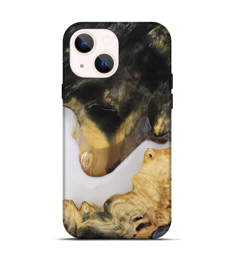 iPhone 14 Wood Live Edge Phone Case - Nayeli (Clear, 814616)