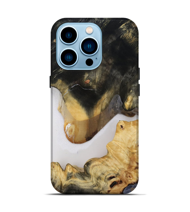 iPhone 14 Pro Wood Live Edge Phone Case - Nayeli (Clear, 814616)