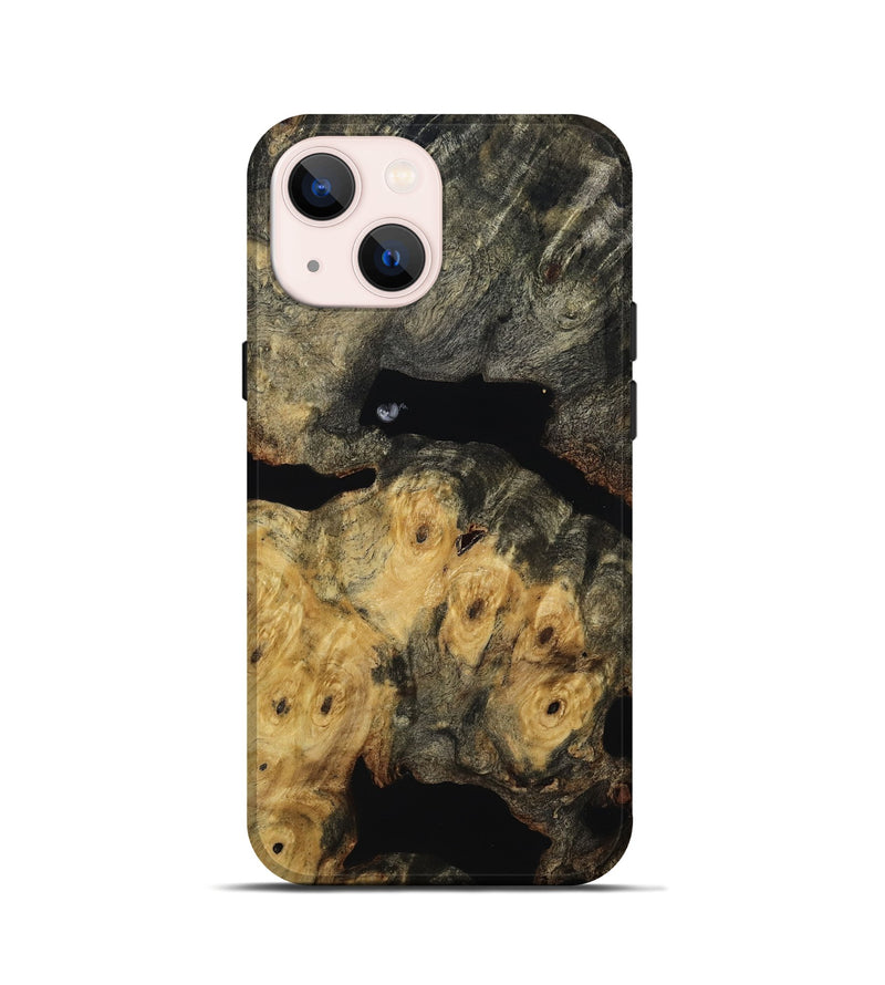 iPhone 13 mini Wood Live Edge Phone Case - Demi (Wood Burl, 814617)