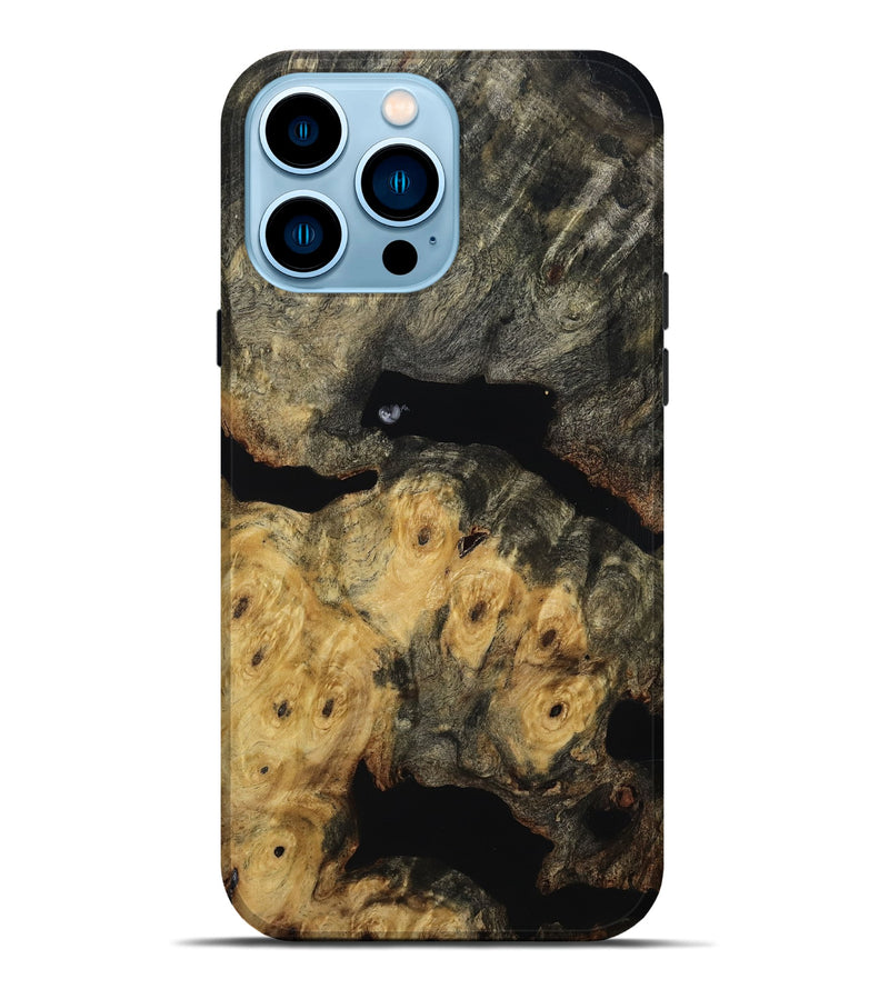 iPhone 14 Pro Max Wood Live Edge Phone Case - Demi (Wood Burl, 814617)