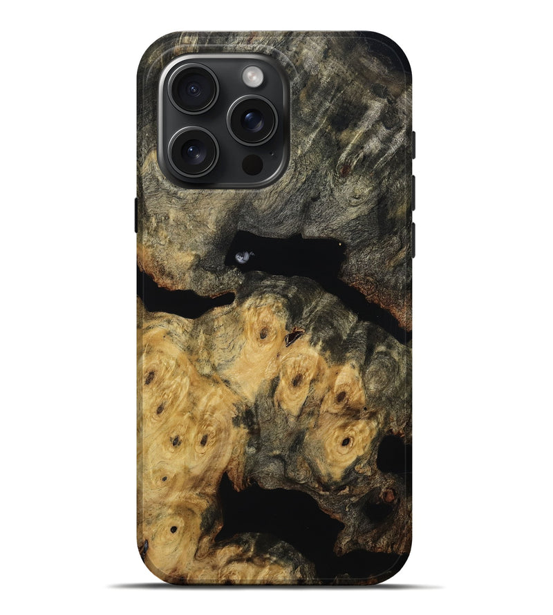 iPhone 16 Pro Max Wood Live Edge Phone Case - Demi (Wood Burl, 814617)