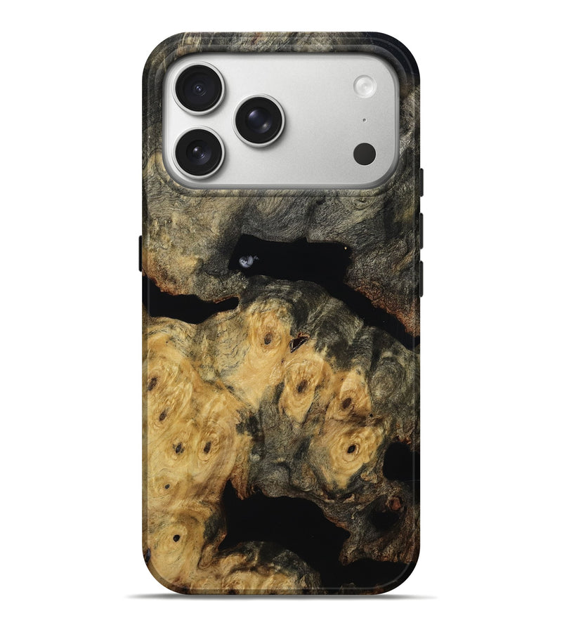 iPhone 17 Pro Max Wood Live Edge Phone Case - Demi (Wood Burl, 814617)