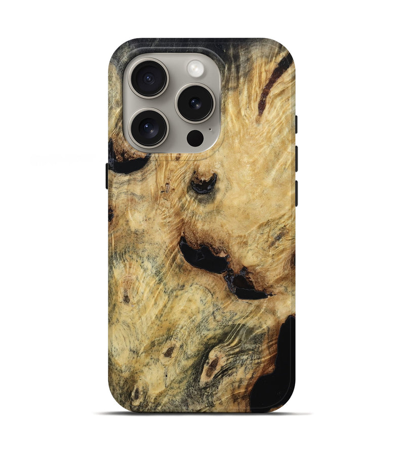 iPhone 16 Pro Wood Live Edge Phone Case - Ailani (Wood Burl, 814621)