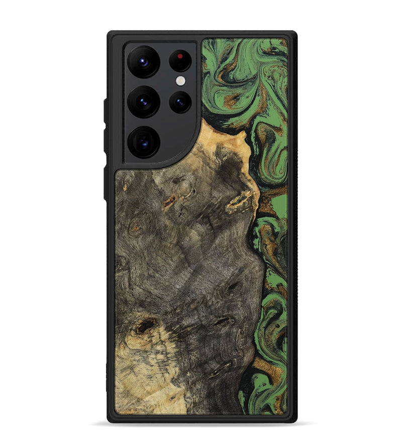 Galaxy S22 Ultra Wood Phone Case - Autumn (Green, 814622)
